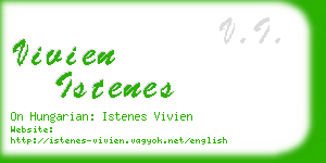 vivien istenes business card